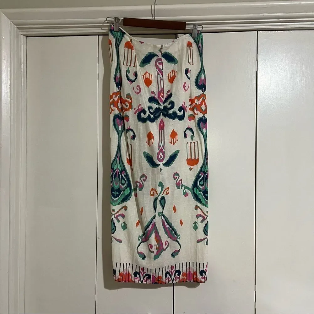 Zara Colorful Patterned Wrap Skirt